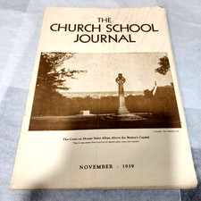 The Church School Journal VTG November 1939 Washington National Cathedral Peace picture