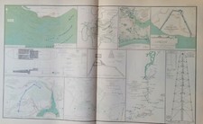 Civil War Map LXVII Federal Point North Carolina / Ft. Fisher / Virginia / picture