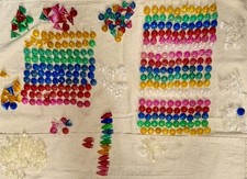 Lof of 400 Vintage Plastic Christmas Light Reflectors Covers Caps Tulip,Daisy picture