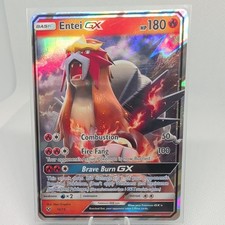 Pokemon Card Entei GX 10/73 Shining Legends Half Art Holo Ultra Rare NM picture