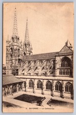 Bayonne France Cathedral of Saint Mary c.1919 Postcard picture