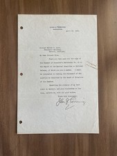 WWI General John J. Pershing Typed Letter SIGNED - Dated April 25, 1934 picture