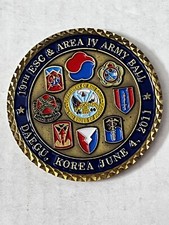 19th ESC & Area IV 236TH Army Birthday Ball Daegu Korea 2011 Challenge Coin Coin picture
