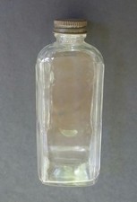 VINTAGE 1940'S CLEAR GLASS MEDICINE BOTTLE MADE BY GLASS CONTAINERS OF CALIF picture