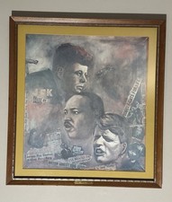 Vintage J.F.K., Martin Luther King, Robert Kennedy, “The Three Kings” Portrait picture