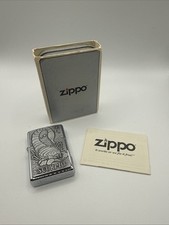 VTG RARE 1999 ZIPPO LIGHTER SCORPIO ZODIAC SERIES BARRETT SMYTHE PEWTER EMBLEM picture