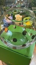Kate Spade/Lenox Gold Polka Dot Crystal Rose Bowl (NIB) picture