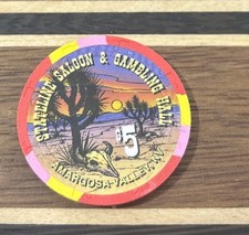 STATELINE SALOON & GAMBLING HALL CASINO $5 Casino chip Armargosa Valley picture