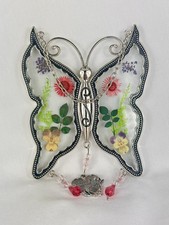 KY &BOSAM You're a Special Friend Butterfly Suncatcher Gift Real Pressed Flowers picture