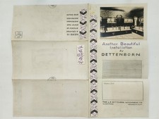1920s antique DETTENBORN WOODWORKING hartford ct AD MOCKUP store display mailer picture