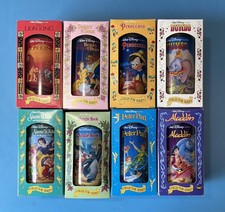 Burger King Disney Collector Series Plastic Cup Complete Set of  8pc 1994   picture