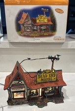 Dept 56 Snow Village Halloween Dead End Motel Blinking Lights 55377 Works picture