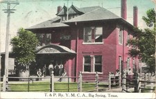 YMCA BUILDING original antique postcard BIG SPRING TEXAS TX c1910 picture