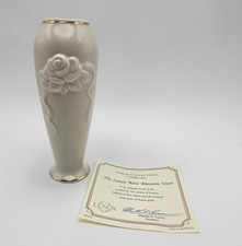 Lenox Rose Blossom Bud Vase With 24 Karat Gold Trim  Certificate Of Authenticity picture