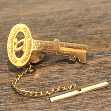 Southern Steel Co. San Antonio Texas Prison Key Shaped Lapel Pin Tie Tack picture