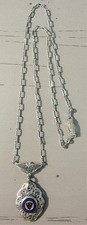 Vintage 1930's Harvard University St. Paul's Catholic Club Silver-tone Necklace  picture