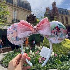 Disney` Parks Epcot France World Showcase Minnie Ears Paris 2025 Headband NWT picture
