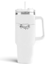 Boeing Vertol CH-46 Stainless Steel Quencher Tumbler - 40oz. picture