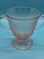 Pink Depression Glass Sugar Bowl Without Lid picture