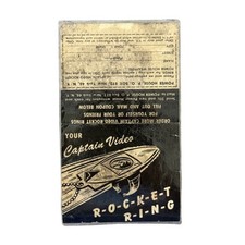 1950s Captain Video Rocket Ring Power House Candy Original Paper Laminated picture