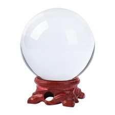 100mm/3.9 inch Clear Crystal Ball with Stand for Fortune Teller,Home Decor picture