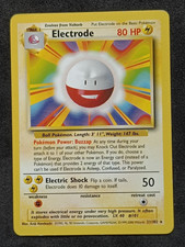 Pokemon TCG Base Set 4th Print Electrode 21/102 1999-2000 Rare Card - LP picture