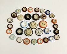 Lot Of 33 Vintage STENCIL RINGER China Buttons picture