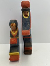 Retired Ostheimer Wooden Figurines – Vintage Hand-Carved Home Decor or Toys picture