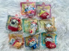 McDonald Happy Meal plush toys Hamtaro Set 8 Vintage 2003 keychain&Megnet picture