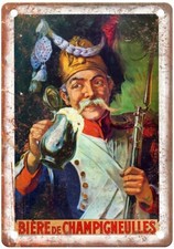 Bière de Champigneulles Vintage Liquor Poster Reproduction Metal Sign E551 picture