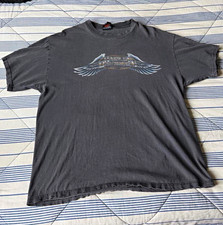 Vintage 90s Harley Davidson Motorcycles Distressed Faded T-Shirt, Size XL picture