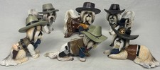Shih Tzu Spurs ‘N Fur Wild West Figurines Lot of 6 Hamilton Collection Cowboy picture