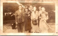 Aviation Group 1930s Snapshot Photograph Airplane Pilots Flying picture