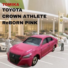 Tomica Toyota Crown Athlete ReBORN PINK Diecast Mini Car Used, Good Condition picture