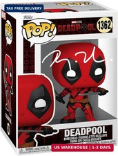 Ryan Reynolds Deadpool 3#1362 Facsimile Signed Reprint Laser Autographed Funko P picture