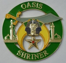 Shriners Oasis Cut Out Car Emblem in Green picture