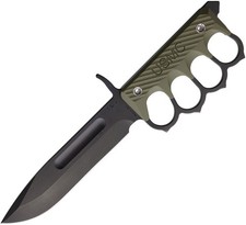 1881 Knifeworks USMC 2024 OD Green G10 1095 Fixed Blade Knife w/ Sheath S038 picture