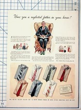 1939 Arrow Shirts Vintage Ad Father's Day Sanforized Cluett Peabody New York picture