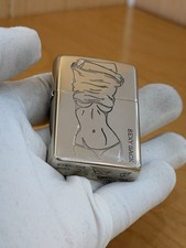 Sexy Back Girl Silver Zippo Lighter and Box picture