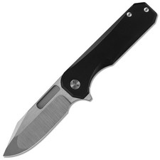 Ameight Miguron Preyert II Folding Knife Black Ti Handle M390 Plain AME006WBK II picture
