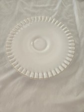 Vintage Fenton Silvercrest Low Profile Cake Plate/Stand 12 Inch Round Ruffle picture