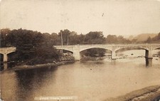 H98/ Catskill New York RPPC Postcard c1910 Upper Town Bridge River 196 picture