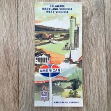 1960 Delaware, Maryland-Virginia, W. Virginia Highway Travel Map American Oil Co picture