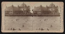 Photo:Salt Lake Utah 1897 Great Pavilion Bathers Swimming Lake picture