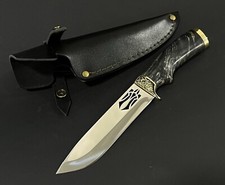 🔱Ukrainian Patriotic Hunting Handmade Knife Coat of Arms of Ukraine Trident 🔱 picture