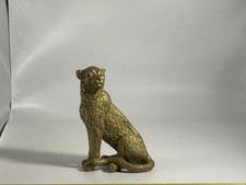 Cheetah Figurine Gold Resin? 5.5x 2 picture