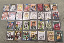 WACKY PACKAGES Lot of 30 Sketch Cards Meeks Medina Scheres Kimber And More picture