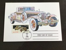 1931 Cord First day of issue post card, lowest price, FREE S&H picture