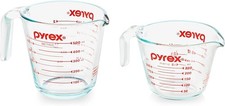Pyrex Essentials (2-Pack) Glass 1 Cup, 2 2 PC Measuring Cup Set picture