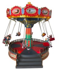 READ DESCRIPTION LEMAX Village CARNIVAL  “The Sky Swing” Animated  picture